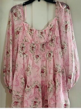 B. Darlin Light Pink Floral Dress